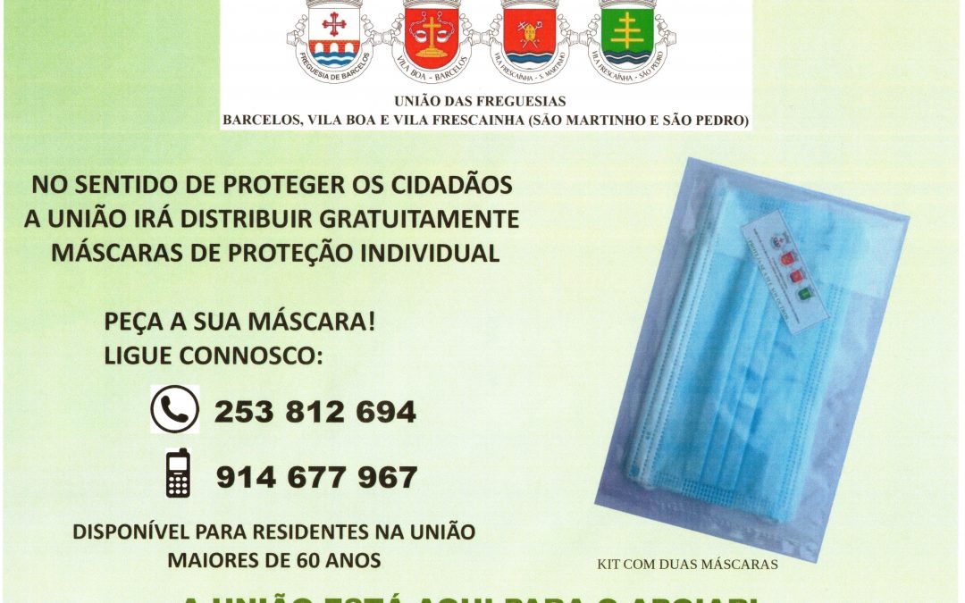 Distribuição de máscaras