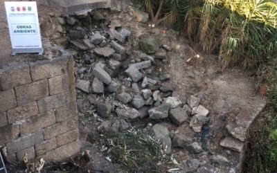 Construção de conduta de águas a montante da Ponte Medieval